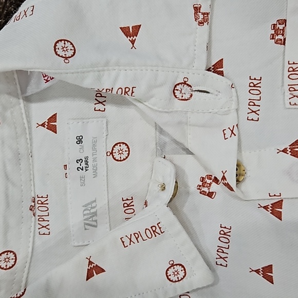 Zara Toddler Boy Long Sleeve Shirt - Picture 2 of 3
